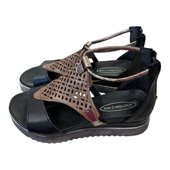 Sheridan Mia Women's Blaze Black Combo Sandals with Box 37 - Picture 2 of 6